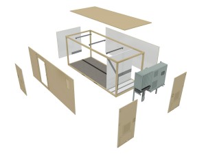 20ft office container version 3 3D मॉडल