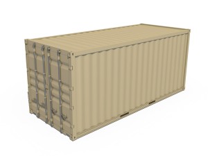 20ft shipping container 3Dモデル