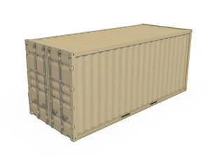20ft shipping container 3D Model