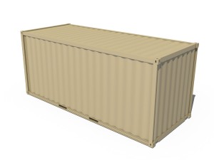 20ft shipping container 3Dモデル