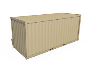 20ft shipping container 3Dモデル