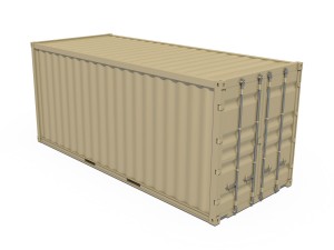 20ft shipping container 3Dモデル