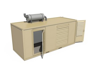 20ft generator container version 1 Modelo 3D