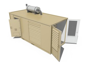 20ft generator container version 1 Modelo 3D