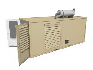 20ft generator container version 1 Modelo 3D