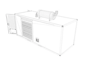 20ft generator container version 1 3D Model
