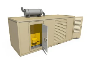 20ft generator container version 2 3D Model