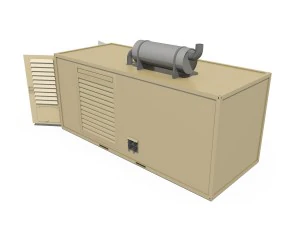 20ft generator container version 2 3D Model