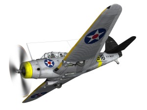 douglas tdb-1 devastator - 71s16 3D 모델