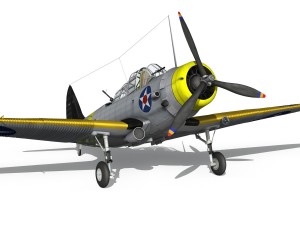 douglas tdb-1 devastator - 71s16 3D 모델