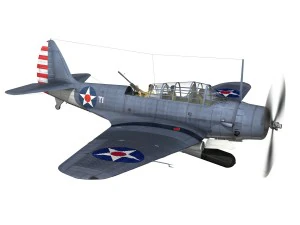 douglas tdb-1 devastator - t1 3D Model