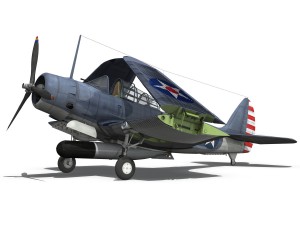 douglas tdb-1 devastator - t1 3D-Modell