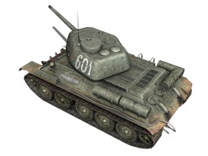 t-34 85 - soviet medium tank - 601 Modèle 3D