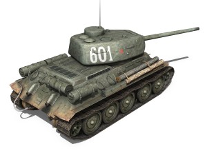 t-34 85 - soviet medium tank - 601 Modèle 3D