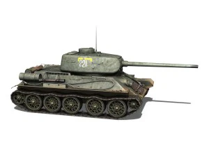 t-34 85 - soviet medium tank - 221 3D Model