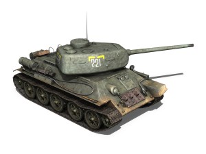 t-34 85 - soviet medium tank - 221 3D Model