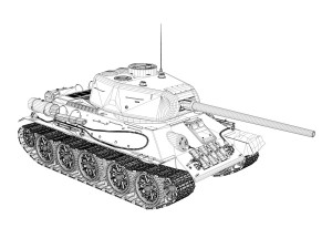 t-34 85 - soviet medium tank - 221 3D Model