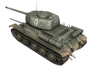 t-34 85 - soviet medium tank - 120 3D Model
