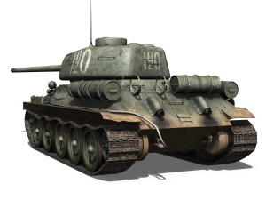 t-34 85 - soviet medium tank - 120 3D Model