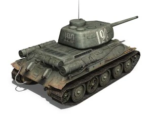 t-34 85 - soviet medium tank - 120 3D Model