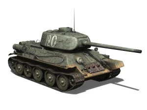 t-34 85 - soviet medium tank - 120 3D Model