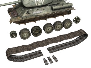 t-34 85 - soviet medium tank - 120 3D Model