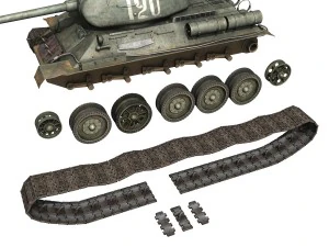 t-34 85 - soviet medium tank - 120 3D Model