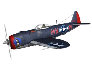 republic p-47m thunderbolt - pengie v 3Dモデル