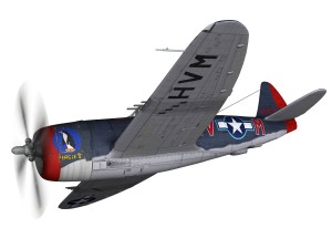 republic p-47m thunderbolt - pengie v 3Dモデル