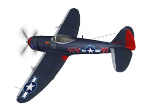 republic p-47m thunderbolt - pengie v 3Dモデル