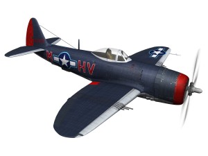 republic p-47m thunderbolt - pengie v 3Dモデル
