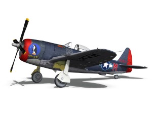 republic p-47m thunderbolt - pengie v 3Dモデル