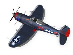 republic p-47m thunderbolt - pengie v 3Dモデル
