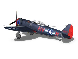 republic p-47m thunderbolt - pengie v 3Dモデル