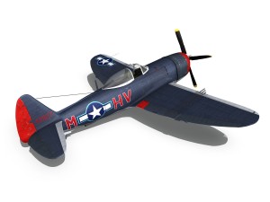 republic p-47m thunderbolt - pengie v 3Dモデル