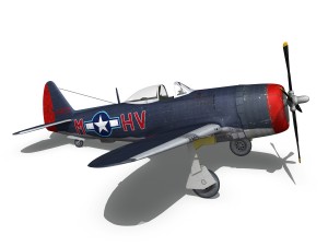 republic p-47m thunderbolt - pengie v 3Dモデル