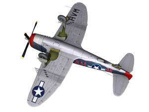 republic p-47m thunderbolt - pengie v 3Dモデル