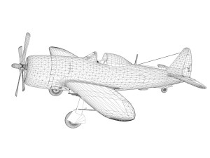 republic p-47m thunderbolt - pengie v 3Dモデル