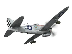 republic p-47d thunderbolt - torrid tessie 3D Model