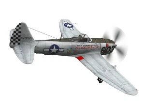 republic p-47d thunderbolt - torrid tessie 3D Model