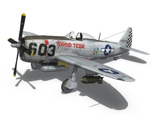 republic p-47d thunderbolt - torrid tessie 3Dモデル