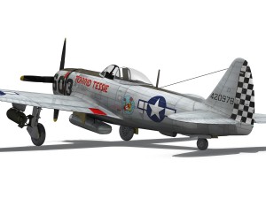 republic p-47d thunderbolt - torrid tessie 3Dモデル