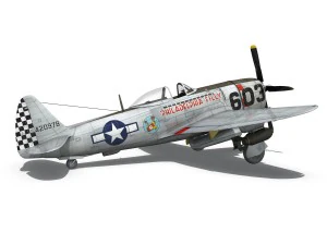 republic p-47d thunderbolt - torrid tessie 3D Model