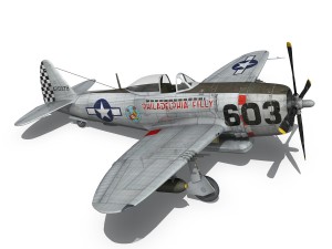 republic p-47d thunderbolt - torrid tessie 3Dモデル