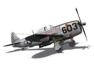 republic p-47d thunderbolt - torrid tessie 3Dモデル