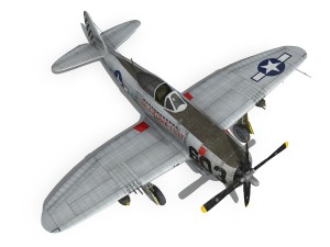 republic p-47d thunderbolt - torrid tessie 3Dモデル