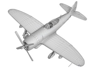 republic p-47d thunderbolt - torrid tessie 3Dモデル