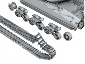 m4a3e2 - sherman jumbo Modèle 3D