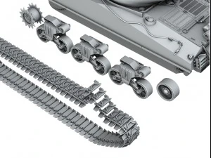 m4a3e2 - sherman jumbo 3D Model