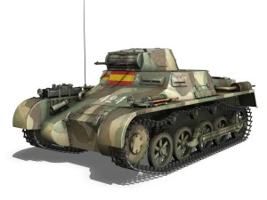 pzkpfw 1 - panzer 1 - ausf a - 424 3D Model